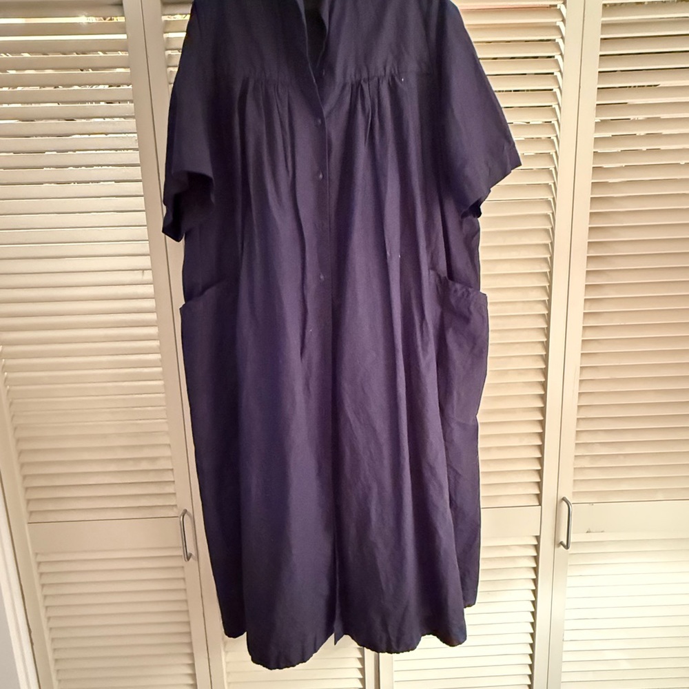 Casey Casey Navy Shirt Dress size small